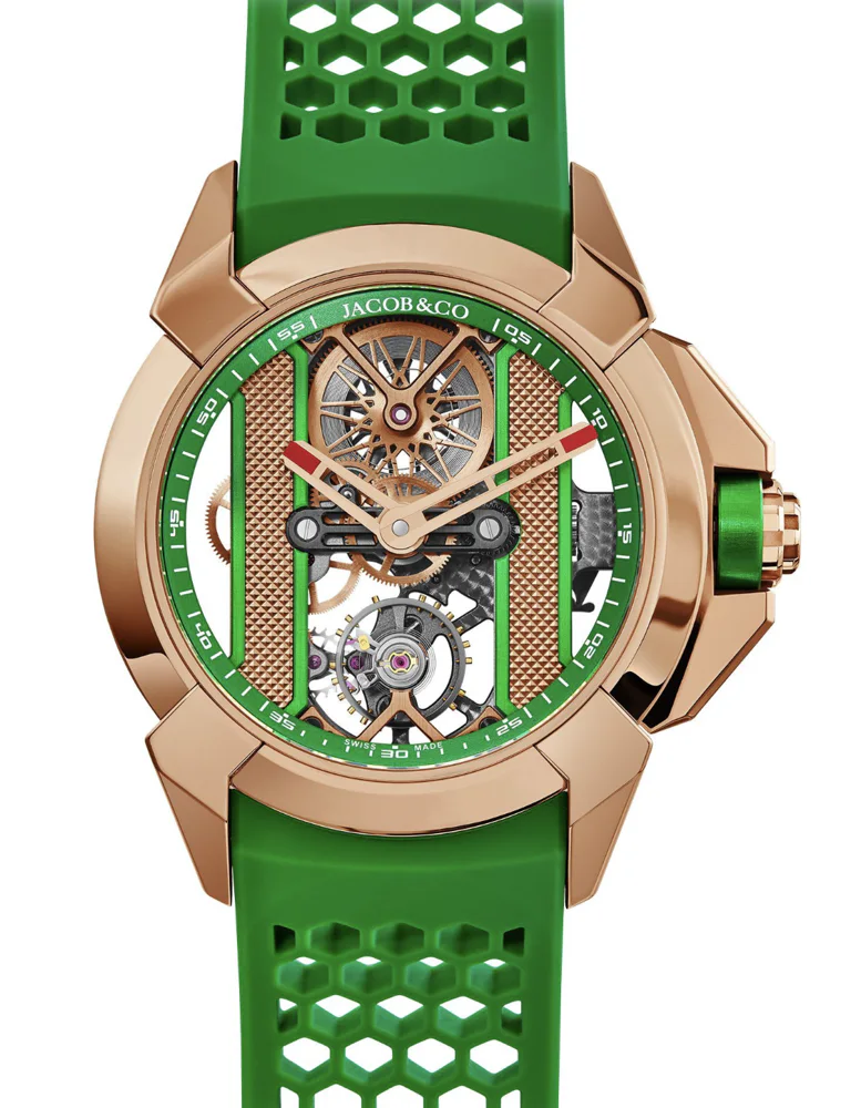 Jacob & Co. Epic X Rose Gold - Green Inner Ring